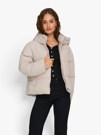 ONLJUTA SHORT PUFFER OTW NOOS Kadın Bej Mont - 15365799