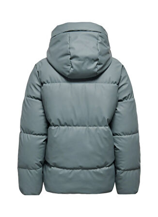 Only Yeşil Kadın Mont ONLAGNES COATED PUFFER JACKET OTW