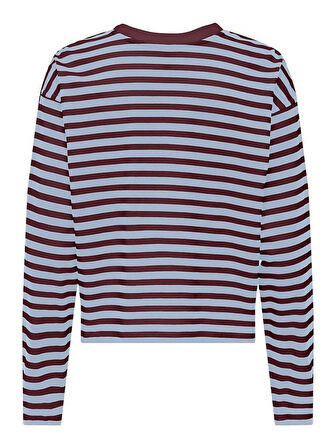 Only Lıvına Çizgili Kadın Sweat 15359682