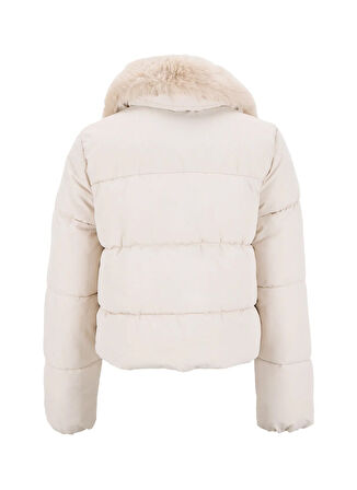 Only Krem Kadın Mont ONLMAGGI FUR PUFFER LIFE CC OTW