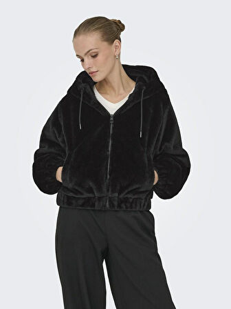 Only Jdy Yola Faux Fur Hood Kadın Ceket 15359329