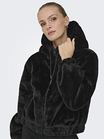 Only Jdy Yola Faux Fur Hood Kadın Ceket 15359329