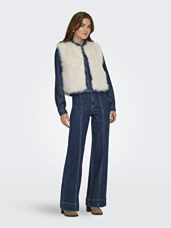 Only Jdy Yora Faux Fur Waıst Kadın Yelek 15359348