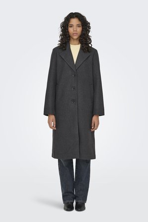Dark Grey Melange Kadın / Kız ONLLISA LIFE OVERSIZE COAT OTW Model Kodu: 15367129Dark Grey