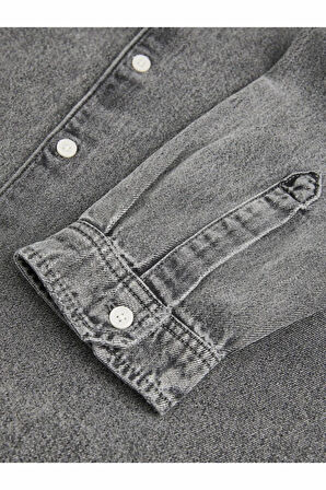 Jack Jones Norrebro Denim Loose Fit Erkek Jean Gömlek 12282775