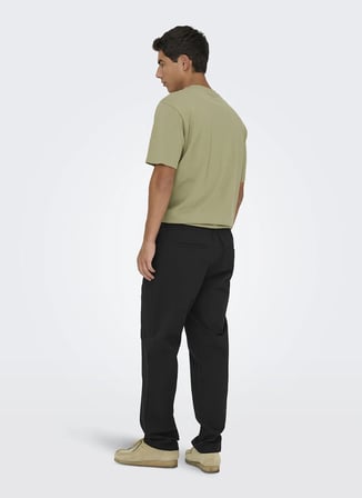 Only & Sons Chino Pantolon, L, Siyah