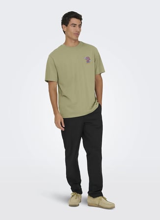 Only & Sons Chino Pantolon, L, Siyah
