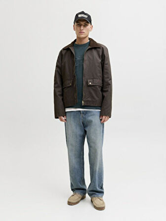Jack Jones Bleecker Brandıbg Relax Fit Erkek Sweat 12286775