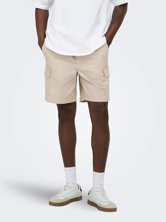 Only&Sons ONSKAL CARGO 0287 SHORTS Bej Erkek Şort 22033342