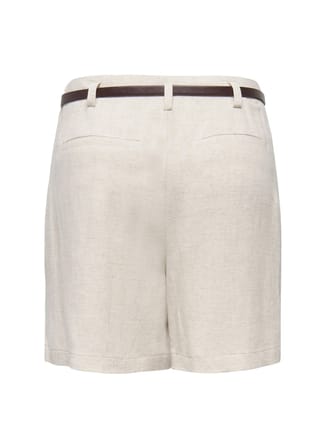 ONLY Taş Kadın Şort ONLSIESTA HW BELT LIN BL SHORTS PNT
