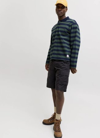 Jack & Jones Kahverengi Erkek Kargo Şort 12292263 JPSTCOLE MATTY CARGO SHORT