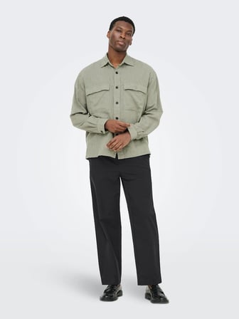 Only & Sons Onssinus Tapered Loose Flex 0367 Pants Erkek Pantolon Siyah (22037322)