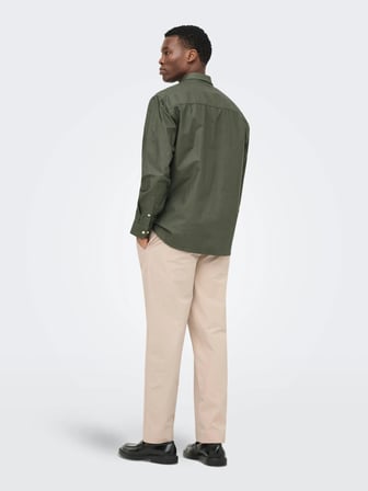 Only & Sons Onssinus Tapered Loose Flex 0367 Pants Erkek Pantolon Gri (22037322)