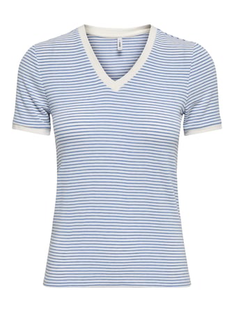 Only Onltine S/S V-Neck Reg Top Jrs Kadın T-shirt 15368366