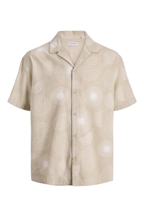 JACK JONES Erkek Desenli Yazlık Kısa Kollu Gömlek 12290408