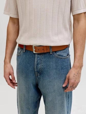 Jack & Jones Jacbraga Leather Belt Sn Erkek Kemer
