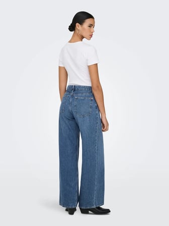 Only Sılky Soft Wide Leg Kadın Jean Pantolon 15369052