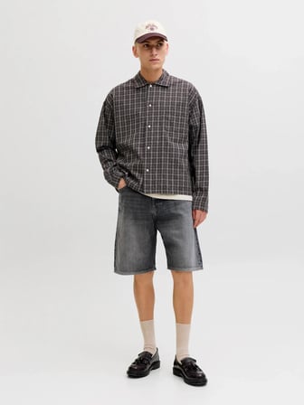 Jack Jones Alex Classıc Baggy Fit Erkek Jean Şort 12269532