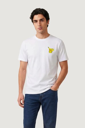 Only & Sons Erkek Lisanslı Pokemon Nakış Pikachu T-shirt-22037659