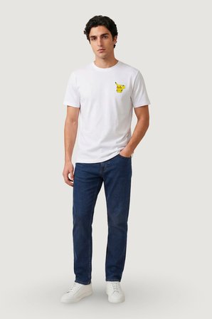Only & Sons Erkek Lisanslı Pokemon Nakış Pikachu T-shirt-22037659