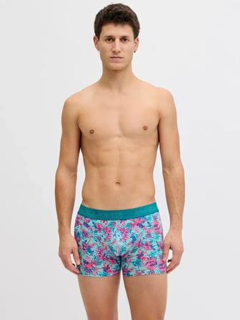 Jack Jones Exotıc Leaves 3 Lü Paket Erkek Boxer 12291162
