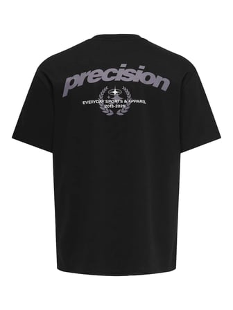 Only & Sons Onscaspian Airflex Process Boxy SS Tee Erkek T-Shirt Siyah (22037486)