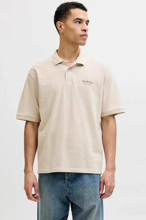 Jack & Jones Essentials Jjearchive Logolu Pamuklu Polo Yaka T Shirt Erkek POLO YAKA T SHİRT 12288877 TAŞ