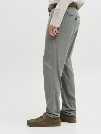 Jack Jones Tace Summer Lınen Blend Tapared Fit Erkek Chino Pantolon 12248604