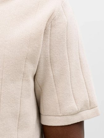 Jack & Jones Jjebradley Knit Split Neck Ss Sn Erkek T-Shirt
