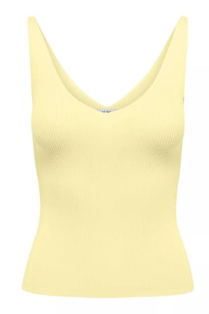 Jdy Jdynanna Slim Fit V Yaka Kolsuz Bluz Bayan BLUZ 15180497 SARI