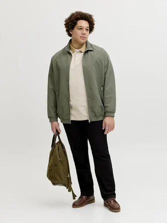 Jack Jones Harrington Büyük Beden Erkek Bomber Ceket 12231718