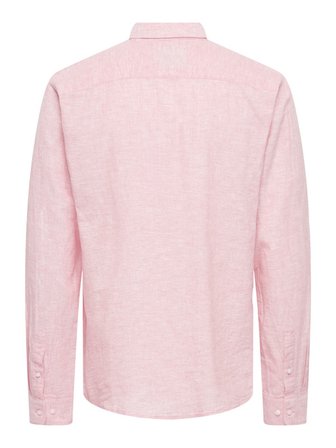 ONSCAIDEN LIFE LS SOLID LINEN BLEND NOOS Erkek Kırmızı Gömlek - 22012321