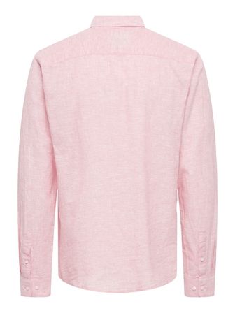 ONSCAIDEN LIFE LS SOLID LINEN BLEND NOOS Erkek Kırmızı Gömlek - 22012321