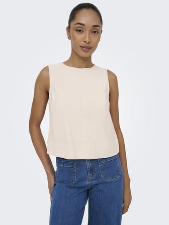ONLDORSI ARIS SL LOOSE TOP WVN CC Kadın Gri Bluz - 15364286