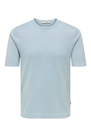 Only & Sons Onswyler Regular Fit Bisiklet Yaka T Shirt Erkek T SHİRT 22022928 AÇIK MAVİ