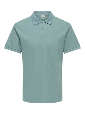 ONSBEN REG SS POLO SHIRT NOOS Erkek Gri T-Shirt - 22035825