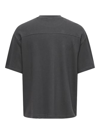 ONSLENNY OVZ SS STRCT TEE NOOS Erkek Gri T-Shirt - 22036392