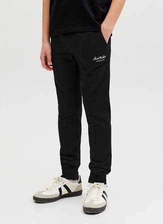Jack & Jones Lastikli Paça Siyah Erkek Çocuk Eşofman Altı 12289231