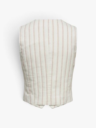 ONLTATE S/L PINST WAISTCOAT TLR Kadın Beyaz Yelek - 15370078