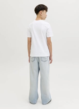 Jack & Jones Beyaz Erkek Çocuk Baskılı T-Shirt 12289112