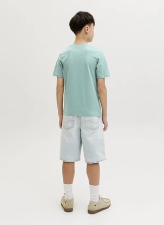 Jack & Jones Mavi Erkek Çocuk Baskılı T-Shirt 12289112