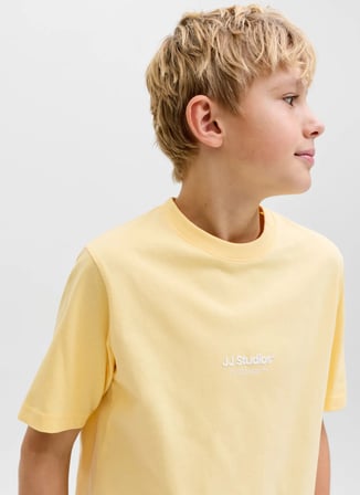 Jack & Jones Sarı Erkek Çocuk Baskılı T-Shirt 12279577