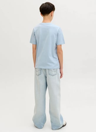 Jack & Jones Mavi Erkek Çocuk Baskılı T-Shirt 12289115