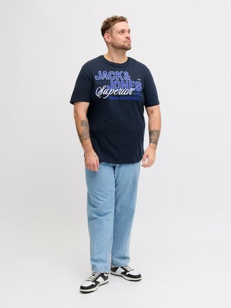 Jack Jones Logo Büyük Beden Erkek Tişört 12289691