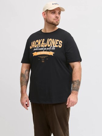 Jack Jones Logo Büyük Beden Erkek Tişört 12289691