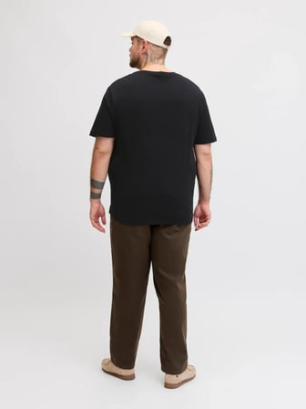 Jack Jones Logo Büyük Beden Erkek Tişört 12289691