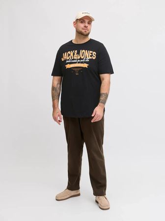 Jack Jones Logo Büyük Beden Erkek Tişört 12289691