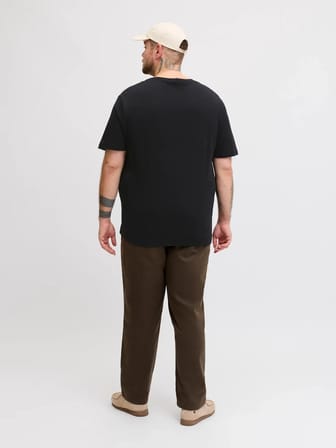 Jack Jones Logo Büyük Beden Erkek Tişört 12289691