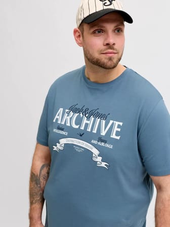 Jack Jones Dover Erkek Büyük Beden Tişört 12294516