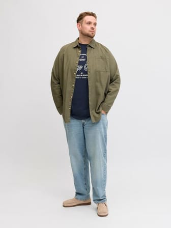Jack Jones Denver Graphıc Büyük Beden Erkek Tişört 12294518